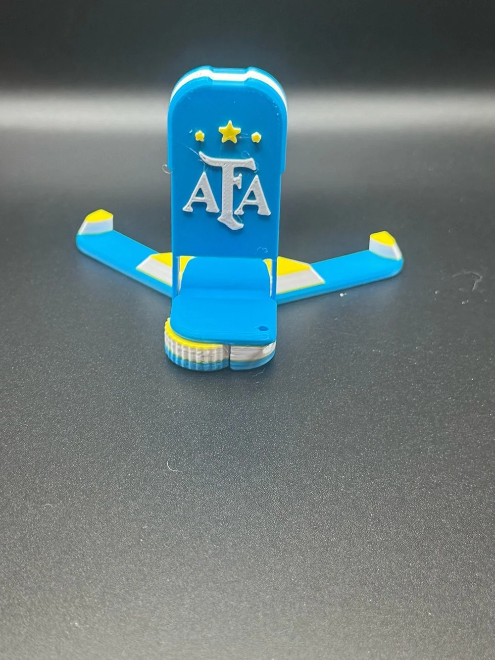 Blue Phone Stand with AFA Logo - Portable Cell Accessory